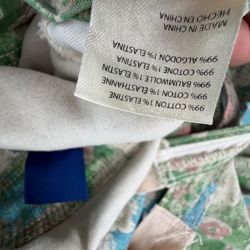 Pilcro Wanderer Overalls 25 Patchwork Floral Boho Anthropologie Cottagecore - Picture 9 of 9